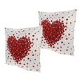 thumbnail image 4 of 2Pcs Valentine's Day Theme Pillowcase Loving Heart Pillow Cover Sofa Cushion Cover, 4 of 6