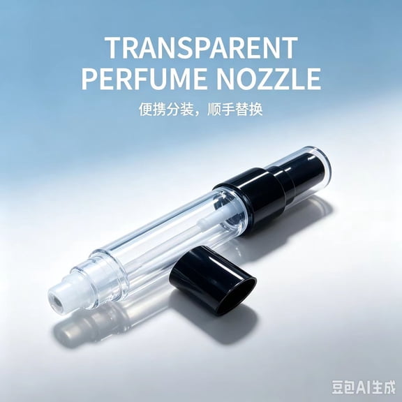 5ml Refillable Perfume Atomizer – Portable Travel Size Spray Bottle with Black Pump & Clear Body