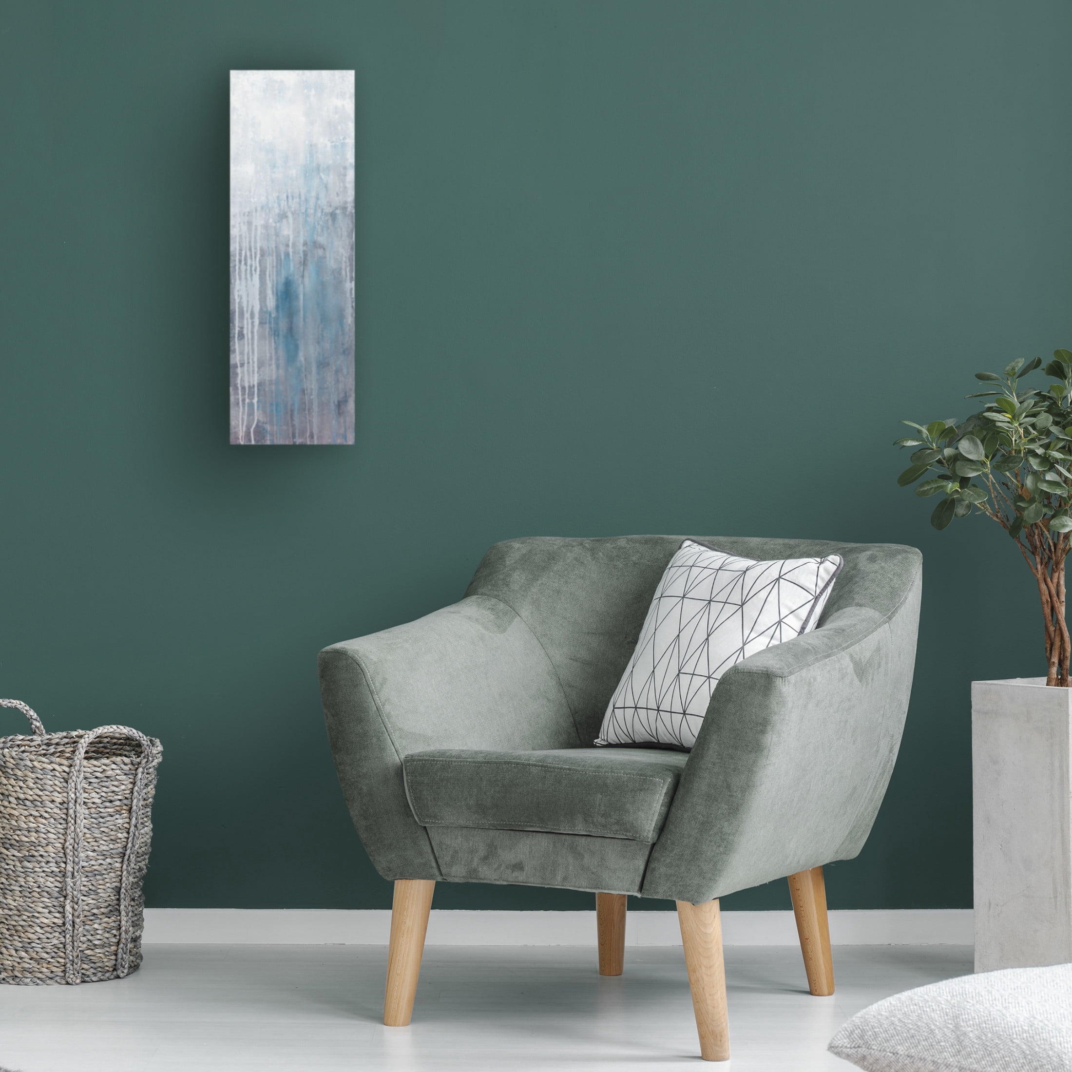 Canvas Wall Art - Hilary Winfield 'Asthenosphere 11 Canvas 2' Wall Art for Living Room, Bedroom, or Office Décor by Trademark Fine Art - 16 x 47 Inches