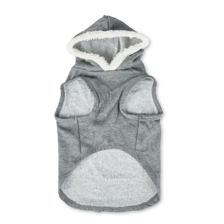 Gray top dog hoodie