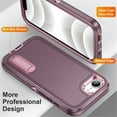 thumbnail image 4 of for iPhone 16e Case, iPhone 16e Phone Case with Built in Kickstand, Shockproof/Dustproof/Drop Proof Heavy Duty Military-Grade Rugged Protective Cover for iPhone 16e,Purple,For iPhone 16e, 4 of 8