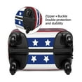 thumbnail image 4 of Balery American Patriotic Stars And Stripes Luggage Cover Protector, Scratch And Dirt Resistant, Fits 18-32 Inch Luggage - X-Large, 4 of 9