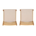thumbnail image 6 of Powell Bilberry 25" Indoor Low Cane-Back Wood Counter Stool, Set of 2, Natural/Beige, 6 of 20