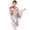 White, variant on 1 Set Japanese Kimono Vibrant Cherry Blossom Print Easy to Wear Cosplay School Performances Kimono for Girls