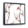 thumbnail image 3 of Designart 'Little Birds Sitting On The Tree Branches III' Traditional Framed Canvas Wall Art Print, 3 of 5