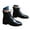 Black, variant on UngA Mid Calf Boots for Women Womens Suede Mid Calf Boots 4 Way Fold Over Style Chunky Block Heel Booties Fall Winter White,5.5