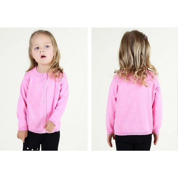 Juebong Baby Boys Girls Clothes Clearance Toddler Girl&boy Baby Infant Kids Autumn And Winter Sweater Candy Color Cardigan Solid Color Small Cardigan Children's Sweater