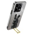 thumbnail image 2 of Gift compatible Xiaomi Redmi Note 13 Pro 5G/ Poco X6 5G Phone Case Lovely Rabbit PC+TPU Pull-out Kickstand Cover, 2 of 5