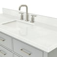 thumbnail image 7 of Ariel W060SCQRVOGRY Hutton 60" Wall Mounted Single Basin Vanity Set - Grey / Carrara White, 7 of 7