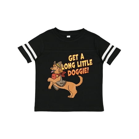

Inktastic Get a Long Little Doggie Cute Dachshund Sheriff Gift Toddler Boy or Toddler Girl T-Shirt