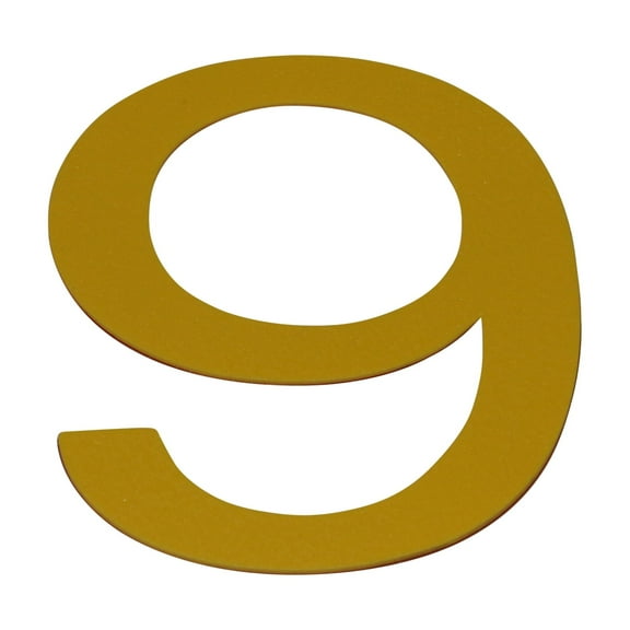 FindTape Marking Numbers: Number 9 / 3.7 in. high (Yellow)