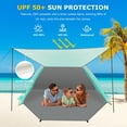 thumbnail image 3 of Carpa de playa Gorich con toldo, 210 x 140 x 120 cm, UPF50+, 3 of 8