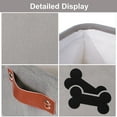 thumbnail image 4 of Didog Cute Bone Pet Dog Toy Storage Basket Puppy Kids Organizer Bin Box with Handles, 4 of 9