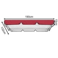 thumbnail image 5 of Multi-color Outdoor Waterproof Swing Canopy Cover Set Replacement For Garden Yard Swing Chair Canopy Roof Shade Cover, 5 of 5