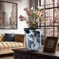 thumbnail image 6 of Xanthippe Irregular Hand-blown Colored Glaze Vase；Table Vase；Wide-mouth Vase；Modern Sculptural Vase, 6 of 10