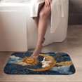 thumbnail image 4 of 1pc Sun and Moon Absorbent Non-Slip Bathroom Thickened Flannel Rug Decor,Soft,Quick Drying,Suitable For Indoor/outdoor Use,Bathrooms,Bedrooms,Kitchens,Terrace,Laundry Rooms,16"x24", 4 of 9