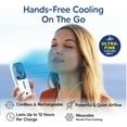thumbnail image 4 of Arctic Air® Pocket Hand Fan, Portable Air Cooler, Dual Cooling Jets, Rechargeable, 3 Speeds, 4 of 14