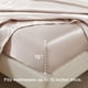 thumbnail image 5 of Juego de sábanas de satén, tamaño queen, beige, 4 piezas, 5 of 9