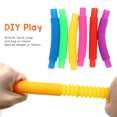 thumbnail image 4 of Pop Tubes  Toy, 6 Colors Durable Pop Tubes Relieves Anxiety  for Travel, 4 of 8