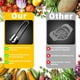 thumbnail image 5 of 2 Descorazonadores de Pimientos, de Acero Inoxidable 304 para Frutas y Verduras, Pelador y Rebanador de Manzanas., 5 of 5