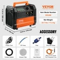 thumbnail image 5 of VEVOR Refrigerant Recovery Machine - 1 HP Dual Cylinder, Brushless, Portable AC Recovery, 5 of 12