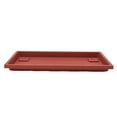 thumbnail image 1 of The HC Companies Venetian Rectangular Plant Tray, Plastic Drip Saucer, Clay, 1 of 9