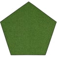 thumbnail image 1 of Outdoor Grass Area Rugs with Heavy Duty Non Slip Backing Great for Decks, Patio's & Gazebo's to Pools, Docks & Boats and Other Outdoor Recreational Purposes Standard Artificial Turf - 5' Pentagon, 1 of 3