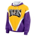 thumbnail image 2 of Women's WEAR by Erin Andrews Gold/Purple LSU Tigers Colorblock Full-Zip Hoodie Windbreaker Jacket, 2 of 5
