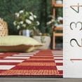 thumbnail image 4 of SAFAVIEH Courtyard Caitriona Checkered Indoor/Outdoor Area Rug, Red/Beige, 8' x 10', 4 of 12