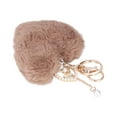 thumbnail image 1 of Fluffy Keychain, Keychain Pom Pom Soft Plush Portable Size Wide Application  For Backpack For Phone For Bag Coffee, 1 of 8