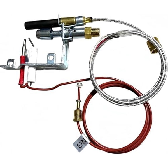 14D0473 Gas Fireplace Pilot,ODS Pilot Assembly with New Thermocouple for Vent-Free Gas Fireplaces, Lexington Forge, Majestic, Martin, and Monessen Gas Stoves and Gas Log Sets$$Plumbing & HVAC