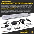 thumbnail image 6 of LAMPHUS SolarBlast SBFB114 56" 114W Emergency Vehicle LED Full-Size Light Bar [SAE J595 CLASS III] [58 FLASH MODES] [INC. CONTROLLER BOX] [TURN/BRAKE/TAILLIGHT] Blue White Rooftop Warning Light, 6 of 7