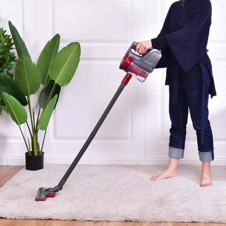 Costway Portable Lightweight Vacuum Cleaner Bagless Carpet Hard Floor w Washable (Best Cordless Bagless Vacuum)