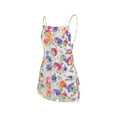 thumbnail image 2 of SAYOO Vestido corto informal con tirantes y cadena para mujer, con cuello en V, sin espalda, con lentejuelas SAYOO  Casual, 2 of 9