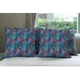 thumbnail image 6 of Ambesonne Colorful Throw Pillow Cover 4 Pack, Mosaic Shell Swirls, 20", Pale Blue and Lilac Pink, 6 of 7