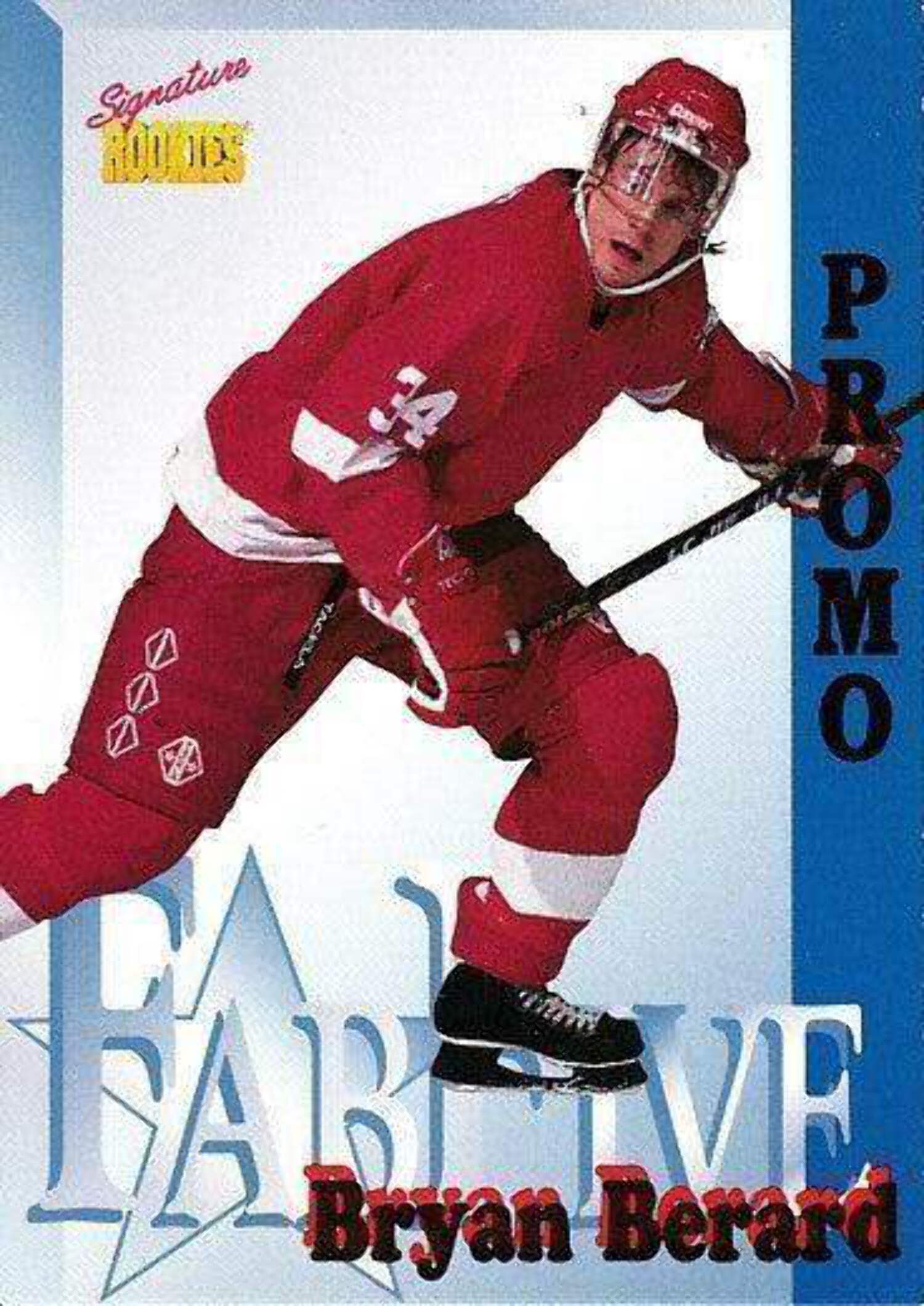 Bryan Berard 1995 Signature Rookies Fab Five promo hockey card Ff1