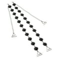 thumbnail image 1 of Pearl Beads Bra Strap Adjustable Fancy Wedding Bra Strap Intimates Accessory Black, 1 of 10