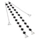 thumbnail image 1 of Correa de pers para mujer Macarena Correa de nupcial antideslizante Negro Correa de sujetador perla desmontable, 1 of 8