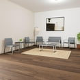 thumbnail image 3 of Lesro Gansett Steel and Fabric Waiting Room Oversize Guest Chair in Black/Adler Midnight Sky, 3 of 5