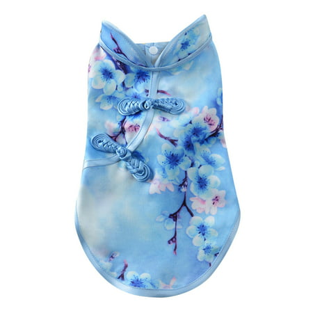 Cute Cute Tang Suit Chinese Cheongsam Costume Clothes For Dogs Pet Puppy Cats