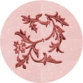 thumbnail image 1 of Ahgly Company Machine Washable Indoor Round Transitional Light Rose Pink Area Rugs, 8' Round, 1 of 7