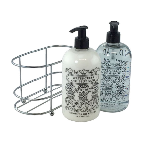 3 Pc Gift Set - Watercress and Blue Sage Duo in Caddy