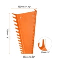 thumbnail image 2 of Uxcell 6pack Metal Wrench Organizer, 78-Slot, Wrench Holder Rack Tray Storage, Fit Metric & SAE Wrenches, Orange, 2 of 7