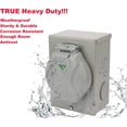 thumbnail image 3 of PTR0106 Weatherproof 50 Amp NEMA 3R Generator Power Inlet Box, NEWA SS2-50P, 125/250 Volt, 12500 Watts for Outdoor Use, ETL Listed, 3 of 7