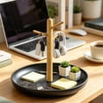thumbnail image 5 of Gumesh Wood Key Tray for Entryway Table, Jewelry Tray, Catchall Tray with Stand Hanging Organizer, for Rings, Phone, Bracelets Watches, 5 of 6