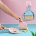 thumbnail image 5 of Small Dustpan and Brush Set, Mini Dustpan and Brush Whisk Broom and Dust Pan Tiny Cleaning Broom Mini Hand Broom for Table, Desk, Keyboard, Pet Nest, Set of 2 (Green), 5 of 9