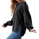 thumbnail image 2 of Sudaderas de Gran Tamaño para Mujer, Sudaderas con Capucha, Camisetas de Cuello Redondo, Conjuntos de Otoño, Ropa de Invierno Y2K para Adolescentes Negro XXL, 2 of 7