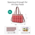 thumbnail image 2 of Bolsa de almuerzo BAGSMART, grande, aislante, para mujer, capacidad de 15 litros, 2 of 7