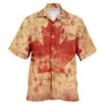 thumbnail image 1 of Wyzesi Wool Shirt Men Plus Size Male Spring and Summer Canada Day Short Shirt Lapel Fully Printed Printed Single Shirt Polyester Shirts for Men Sublimation, 1 of 4