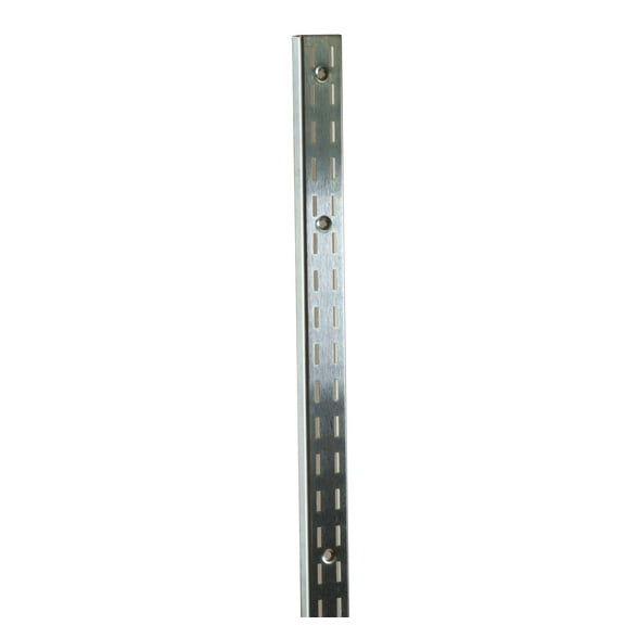 Econoco - SS22/72 - 72" Zinc Heavy Weight Surface Mount Double Slotted Standard For President Line - Sold in Pack of 10